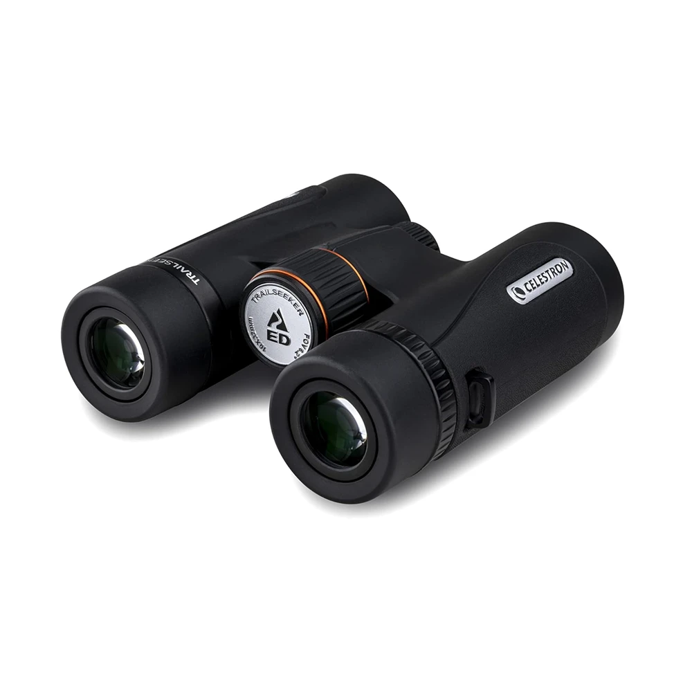 Celestron TrailSeeker ED 8x32 Binoculars Compact Binocular Objective Lenses Fully Broadband Multi-Coated Optics BaK4 Roof Prism