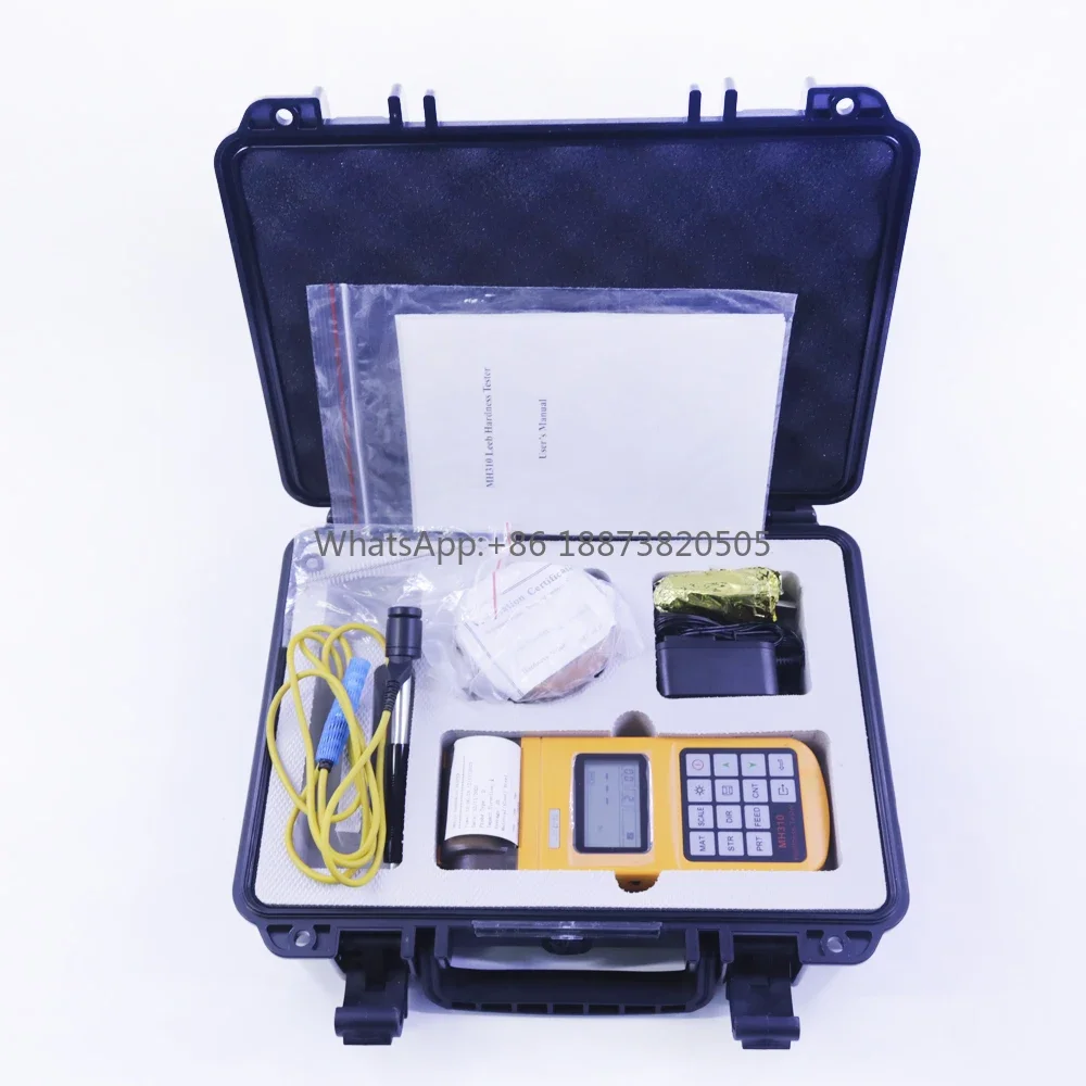 MH310 Portable Leeb Hardness Tester D Type Impact Metal Hardness Gauge with RS232