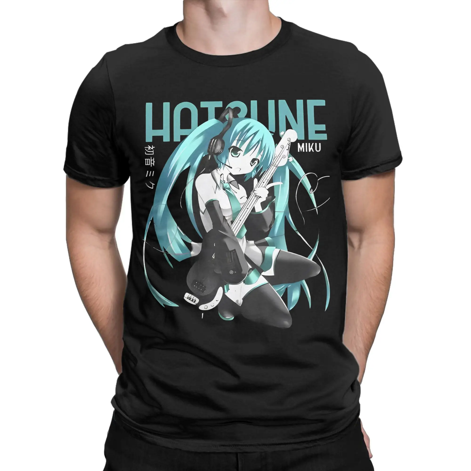 Hatsune Miku Vocaloid T Shirts for Men Women Cotton Vintage T