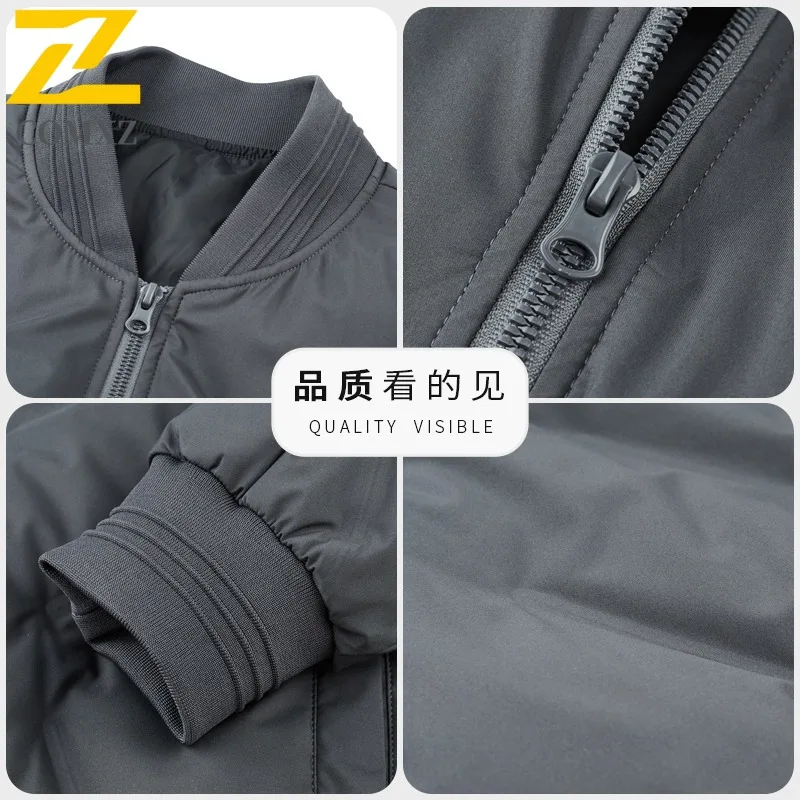 COMXZ Winter New 90% Down Down Jacket Men Lightweight Thermal Loose Fit Baseball Collar Youth Casual Men Wear Winter Coat 2025