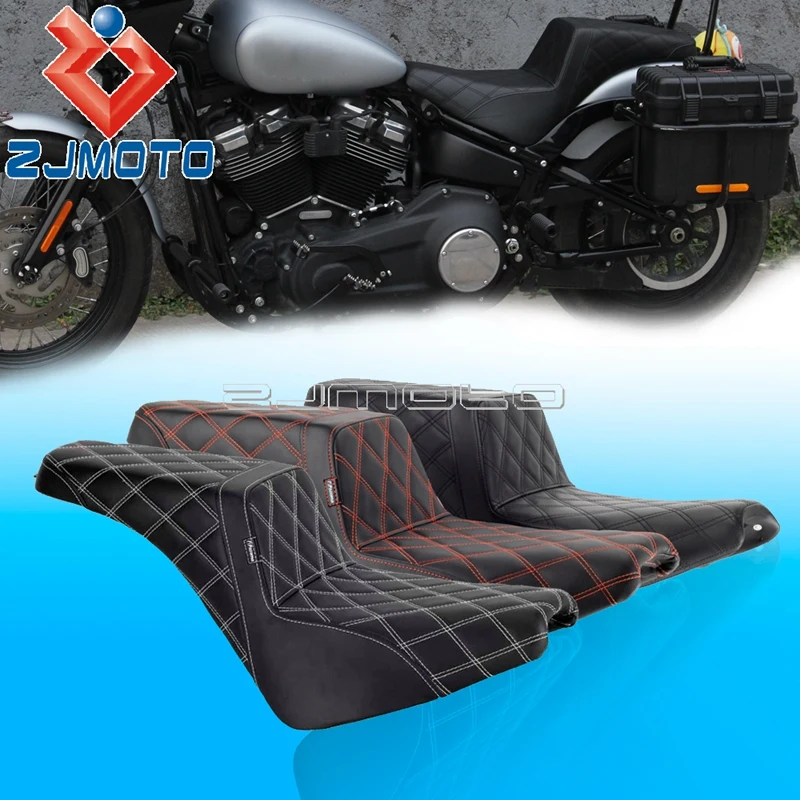 Two-Up Driver & Passenger Seat For Harley Softail 2018-2022 Street Bob FXBB FXBBS Slim FLSL Heritage Classic FLHC FLHCS Deluxe