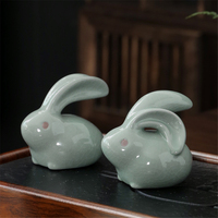 Little Rabbit Tea Pet Toy Ornament Desktop Tea Ceremony Accessories Home Decoration