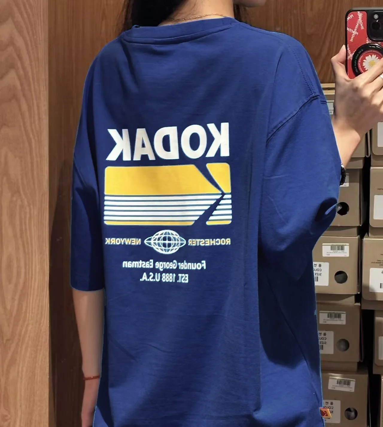 KODAK Spring/Summer 2026 New Versatile Print T-Shirt Unisex Crew Neck Short-sleeved Retro Street Y2K Casual Fashion Tops Cloths