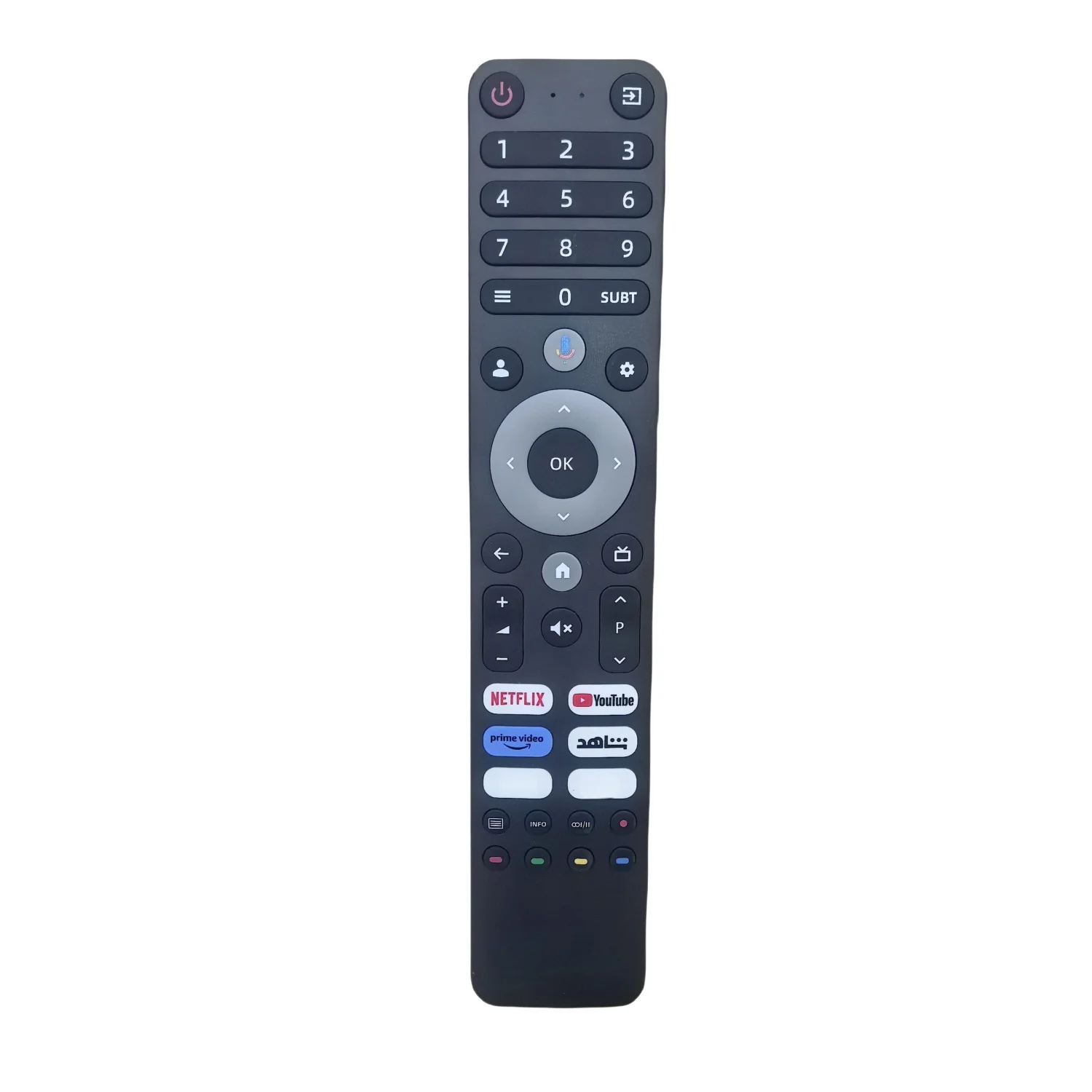 جهاز تحكم عن بعد صوتي OEM عالمي لتلفزيون CHIQ، BLAUPUNKT، OK،WANSA، G-Guard، impex Smart HD LED LCD TV Android TV