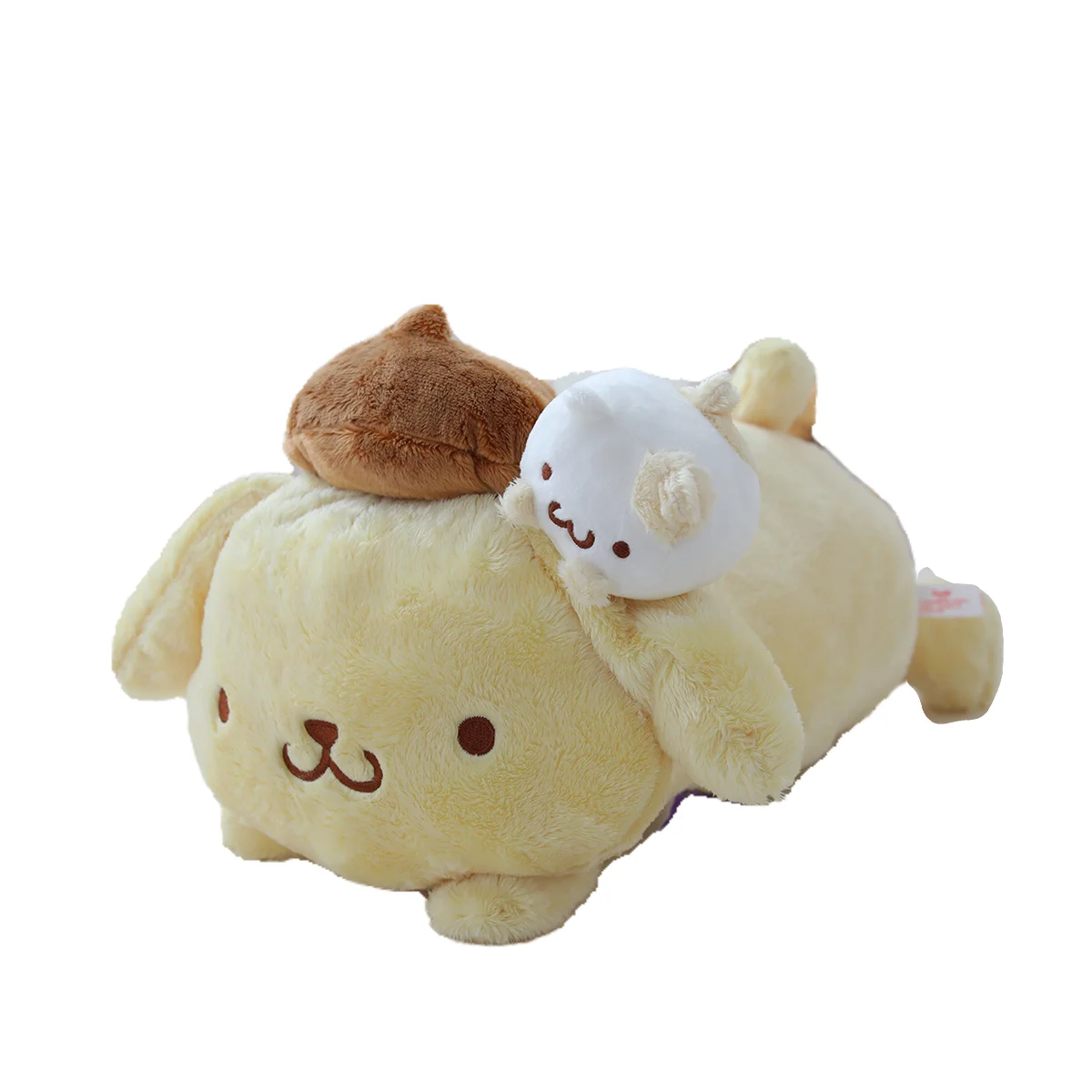 Süßes Sanrio Pom Pom Purin Taschentuch-Set, Plüschtier, Puppe, PomPomPurin, Taschentuchbezug, Cartoon, dekoratives Heimkissen