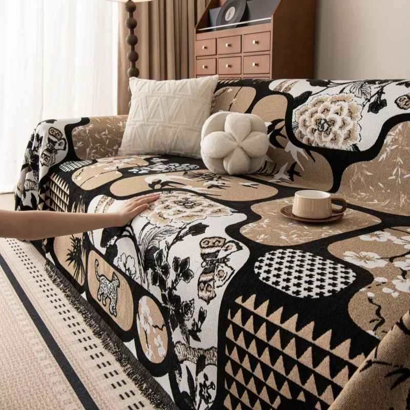 1PC Sofa Towel New High-end Sofa Cover Sofa Blanket Universal and Comfortable Fabrics in All Seasons Double-sided Usable