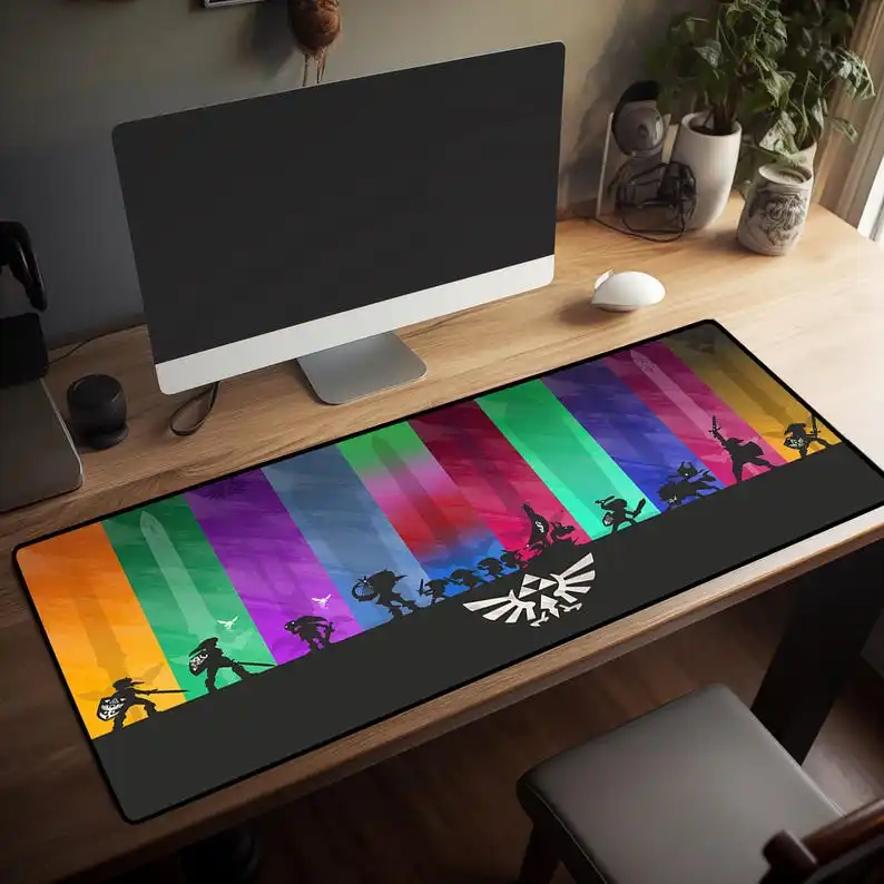 Legend of Zelda Mauspad: RGB Gaming Schreibtischunterlage, Hyrule Design