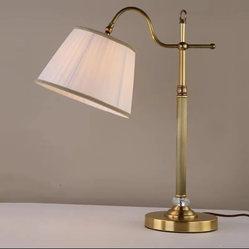 

New industrial style LED desk lamp eye protection simple design copper body