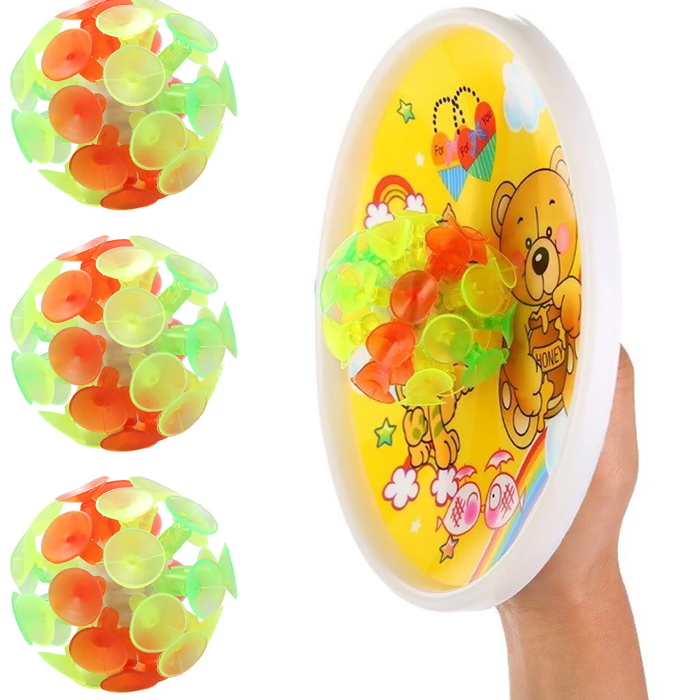 5 pezzi di giochi creativi giocattolo a sfera con ventosa divertenti giocattoli per bambini all'aperto per bambini palline a tazza che rimbalzano