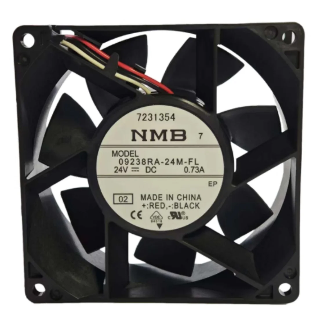 NMB 09238RA-24M-FL DC 24V 0.73A 92x92x38mm 3-Wire Server Cooling Fan