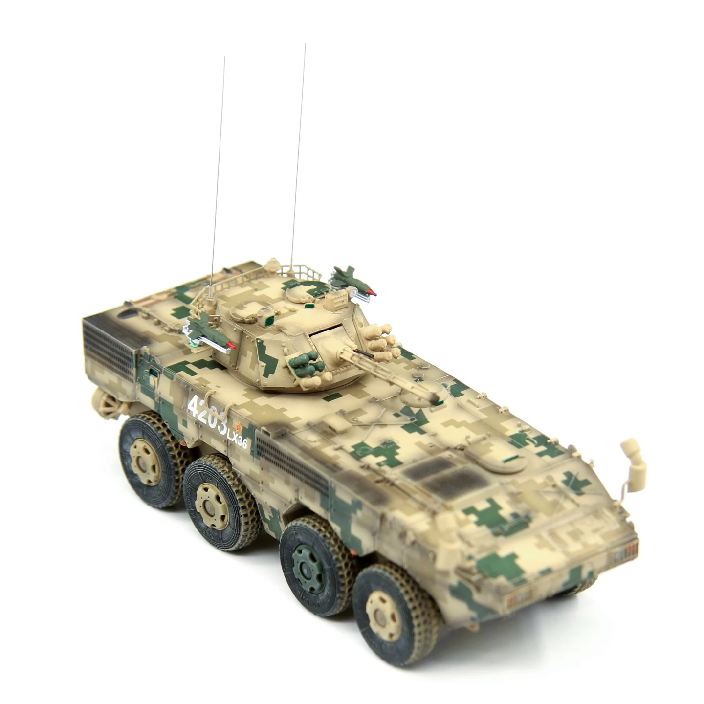 UNISTAR 1:72 échelle plastique ZBL08 véhicule de combat d'infanterie à roulettes jouet modèle de voiture classique nostalgie cadeau Souvenir affichage statique