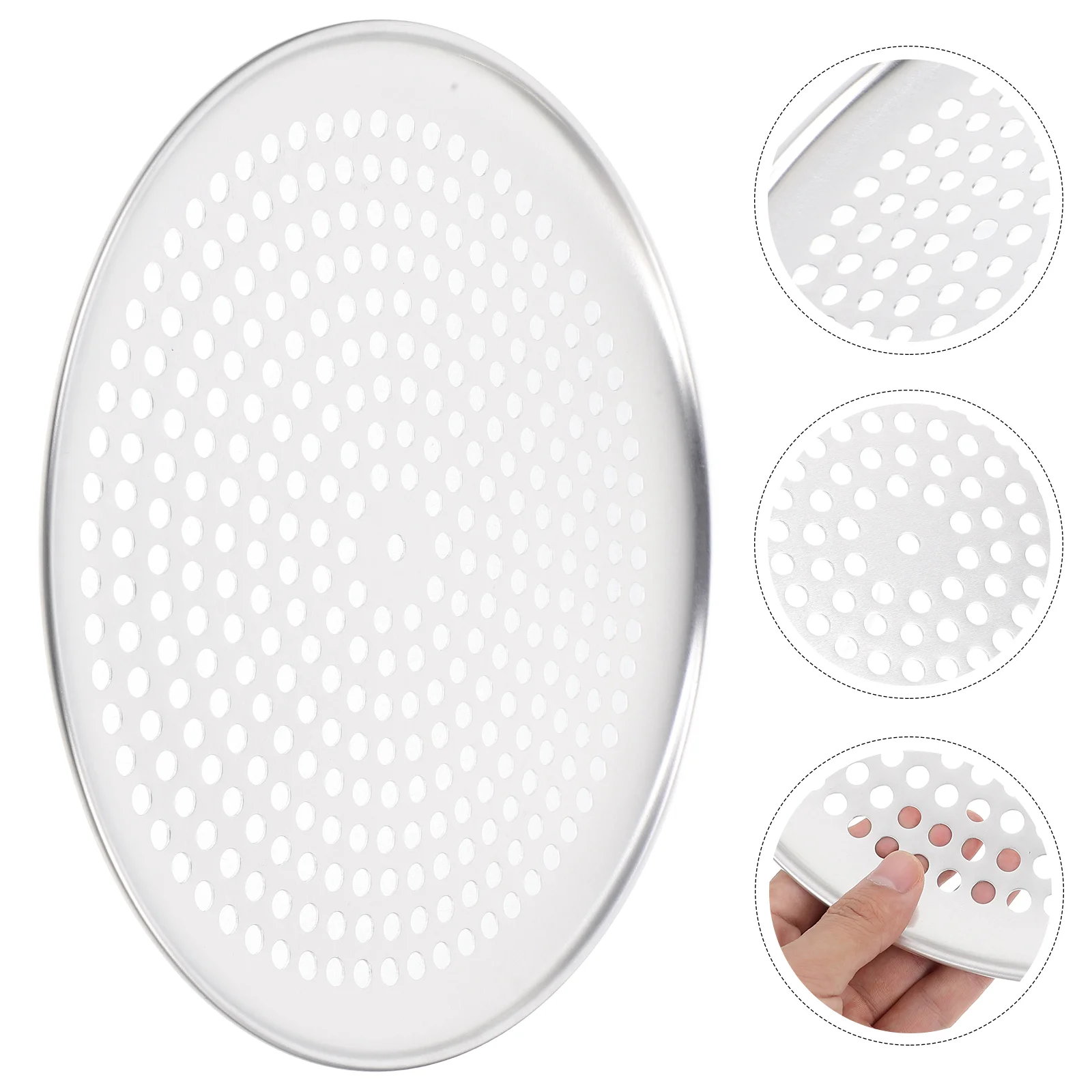 

Hole Pizza Pan Nonstick Roasting Net Baking Kitchen Gadget Tray Alloypizza With Holes 9inch Aluminium Pans