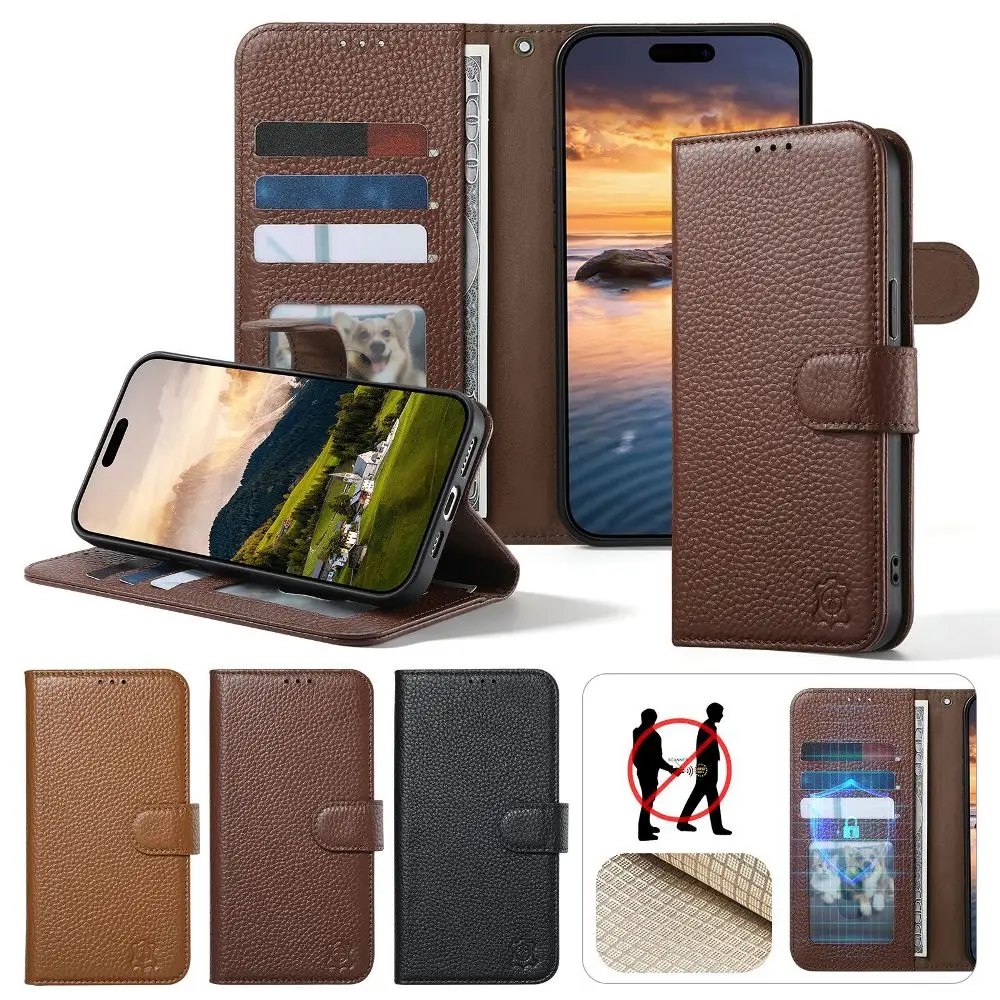 Retro Solid Color Leather Magnetic Flip Cover for Samsung Galaxy S26 S25 S24 S23 S22 A07 A15 A25 A33 A57 with Wallet Card Slots