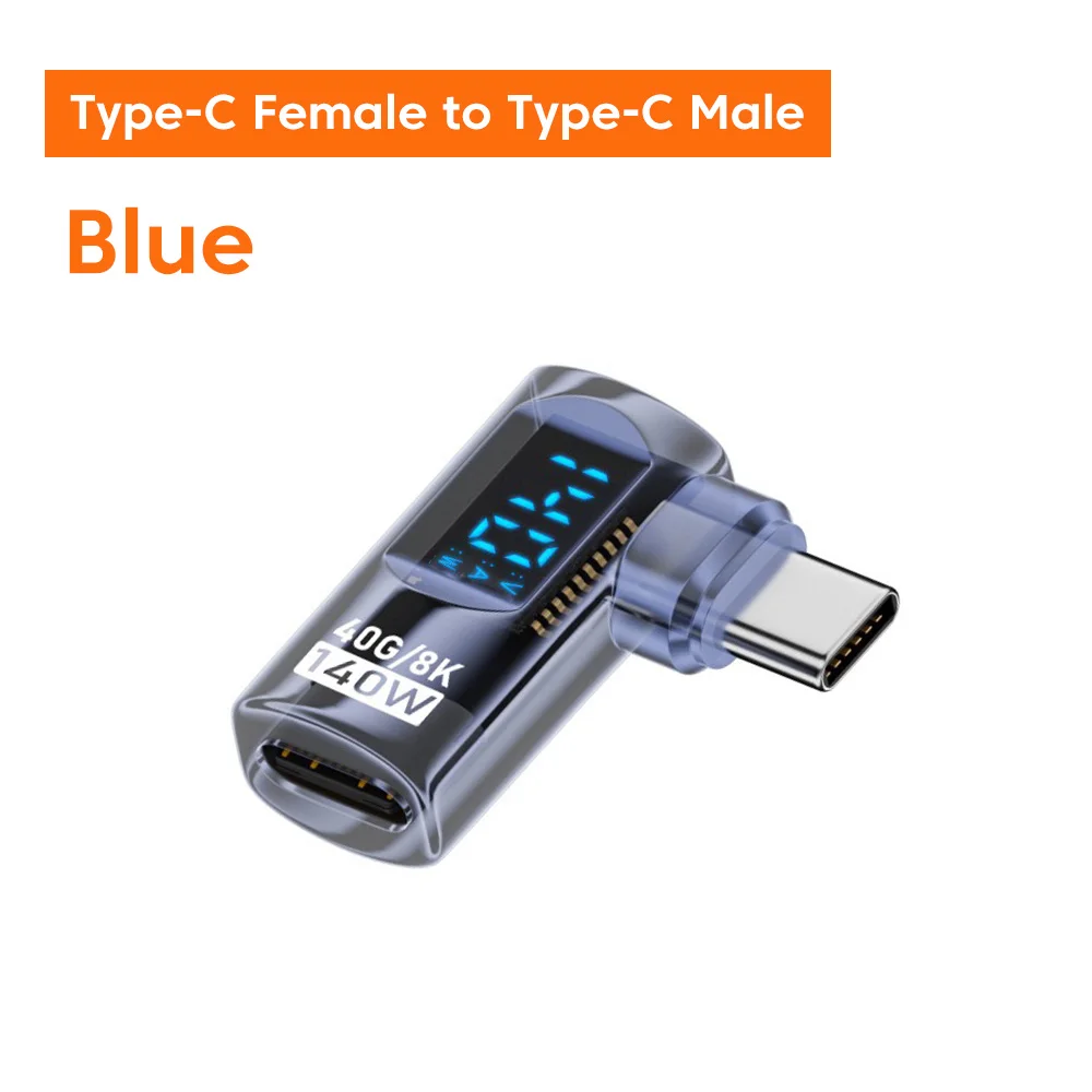 NNBILI PD 140 W USB C 90 Grad rechtwinkliger U-förmiger Typ-C-Adapter 40 Gbit/s Datenübertragung USB4.0 8K 60 Hz Video für Thunderbolt 3/4