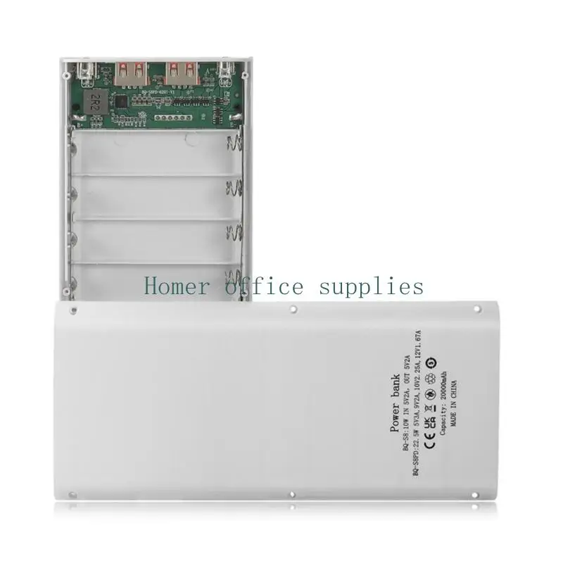 

K43B 8 Slot 18650 Battery DIY Power Banks Fast charges Easy Carry Shell