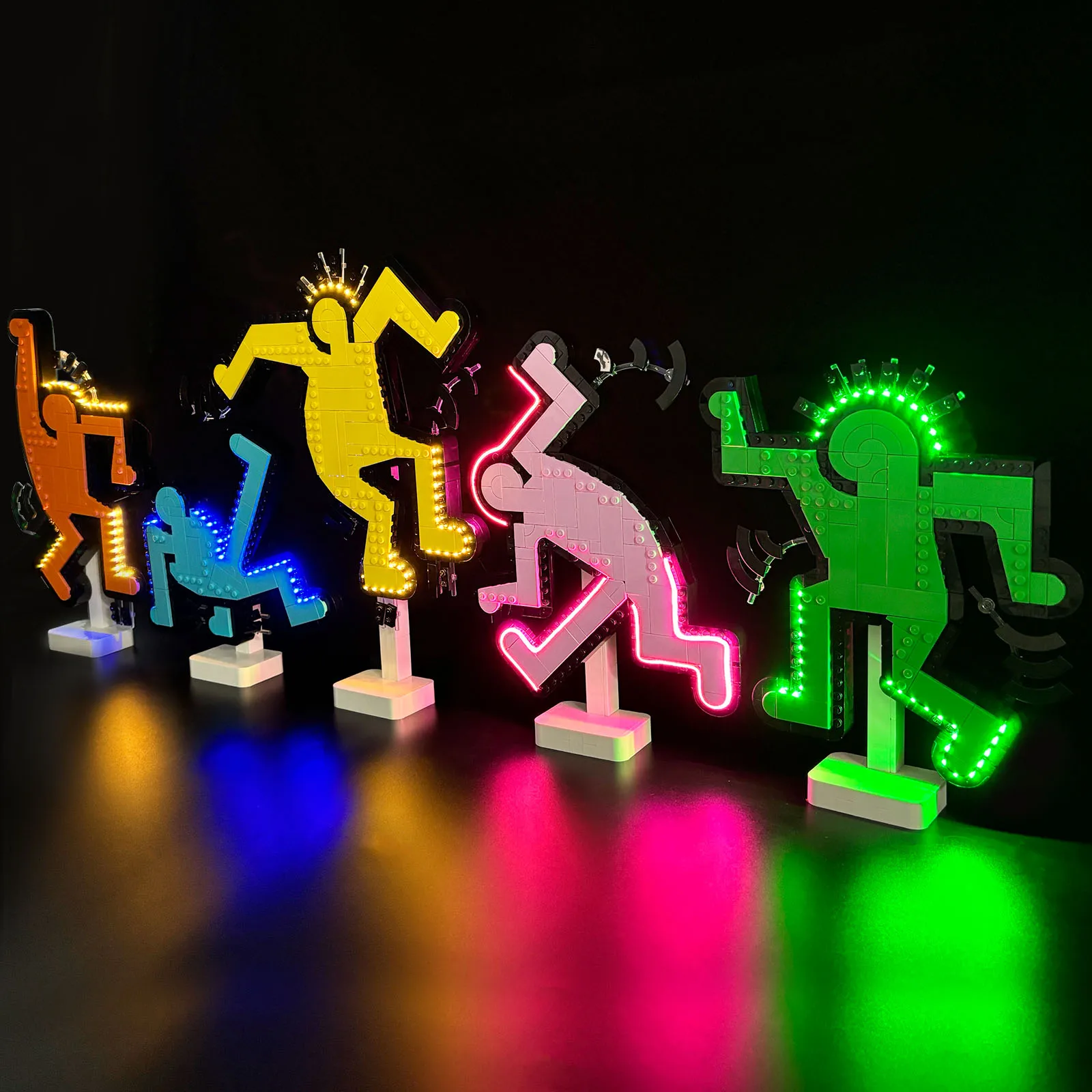 LYBMTWF LED Light Kit Compatible with Lego 31216 Keith Haring – Dancing Figures Building Blocks (NOT Include The Model Bricks)