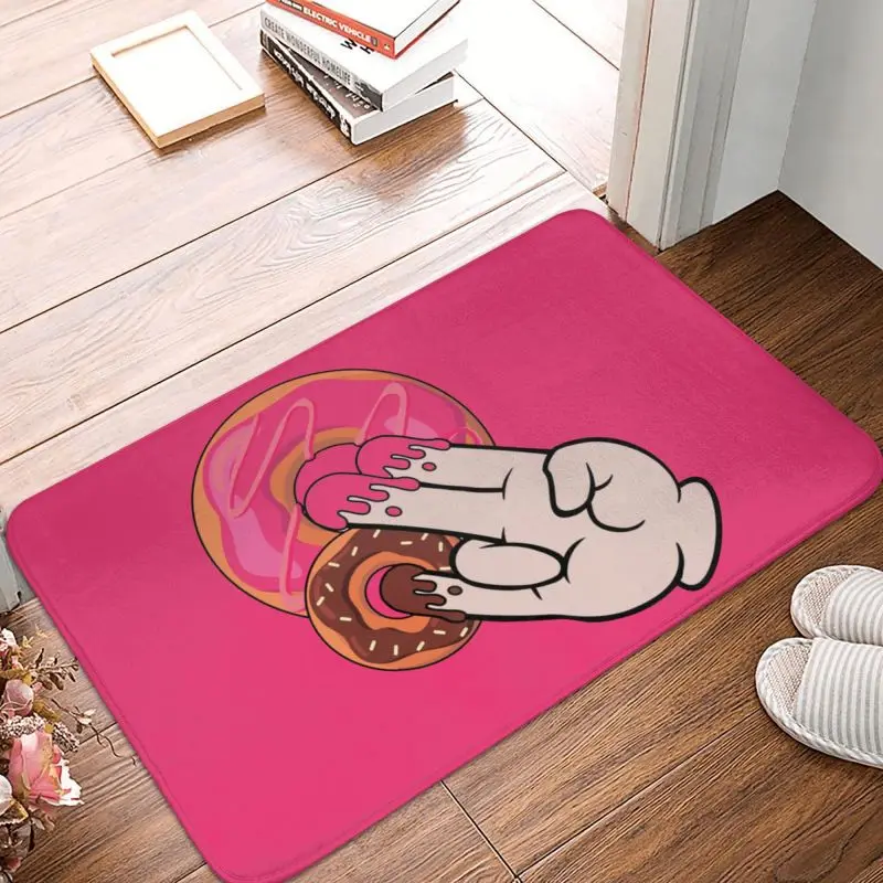 Funny Magic Hand Shocker Dirty Humor - Cute Donut Front Door Floor Entrance Mats Outdoor Kitchen Bath Doormat Bedroom Carpet Rug