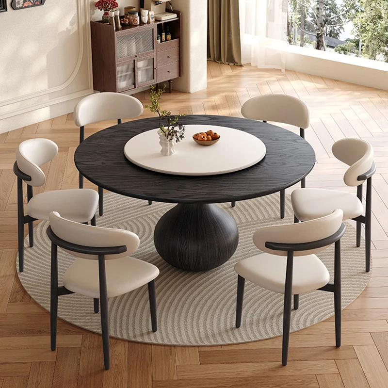 

Cafe Table Coffee Furniture Luxury Island Bar Round Dinning Wood Kitchen Family Living Room Mesas De Comedor Modern Sliding JGY