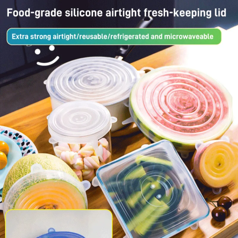 Freshen Up Your Meals with 6 Silicone Seal Covers