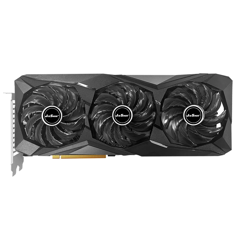 JIESHUO  RX 6700XT 12gb Three-fan Graphics Gpu Gddr6 192bit 7nm PCI Express 4 Rx 6700 XT Three-Fan Graphics Card