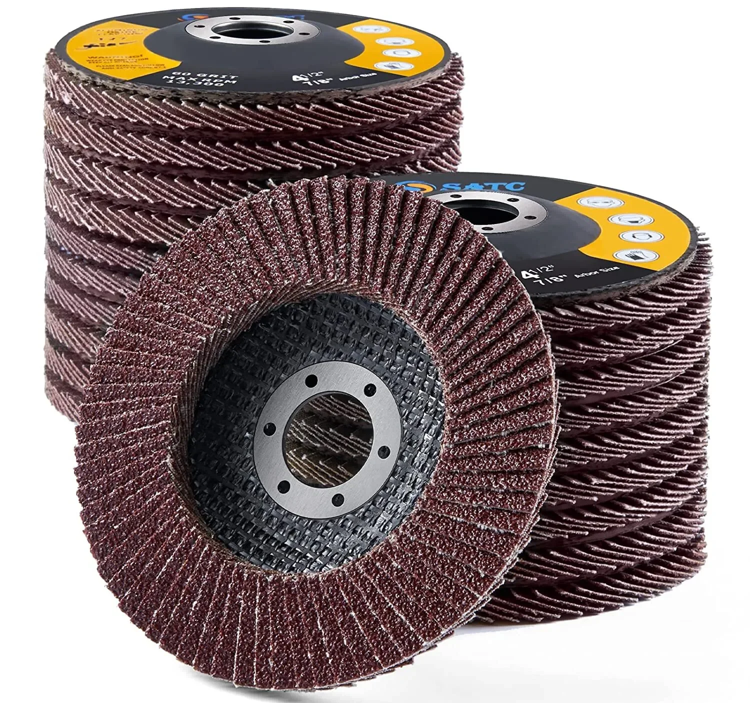 20pcs 4.5 Inch Steel Stainless Flap Discs 4-1/2 x 7/8\