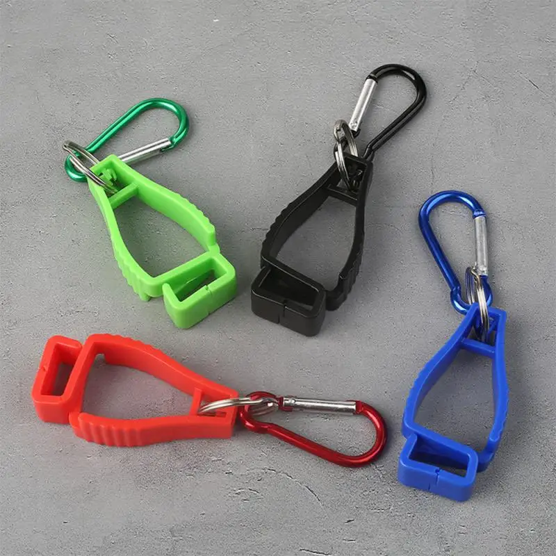 New Metal Gloves Clip Hook Key Chain Buckle Anti Lost Mitten Clip Fastener Hook Work Glove Grabber Clip Tools