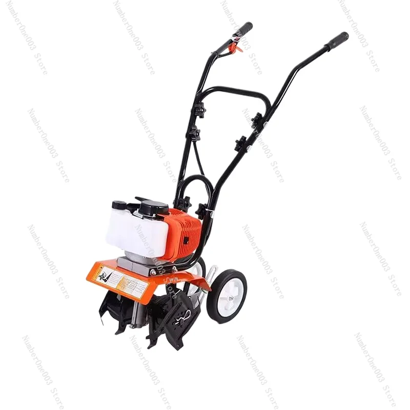 

Air-Cooled Mini Gasoline Tiller Machine, Farm Cultivator, Garden Yard Soil Tilling Machine, 2 Stroke