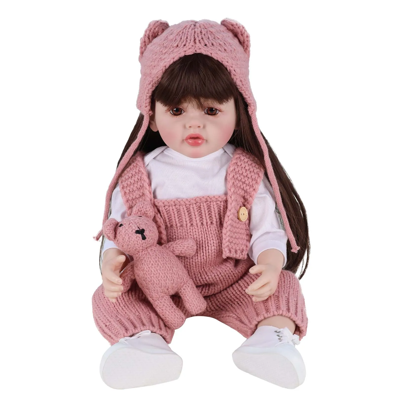 

55CM Lifelike Reborn Baby Dolls Realistic Bebe Reborn Girl Doll Toy Gift for Girls Children