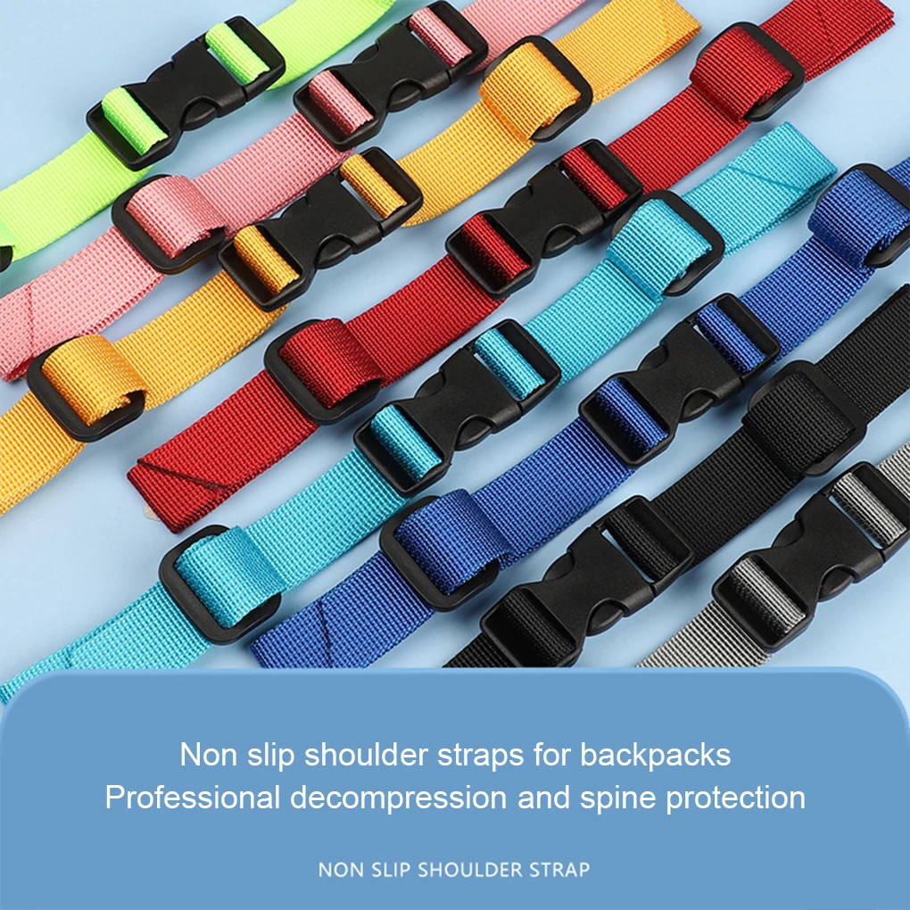 Chest Strap Backpack Rope Multicolored Exquisite Non-slippery Fine Workmanship Nylon Bag Webbing High-strength Yellow