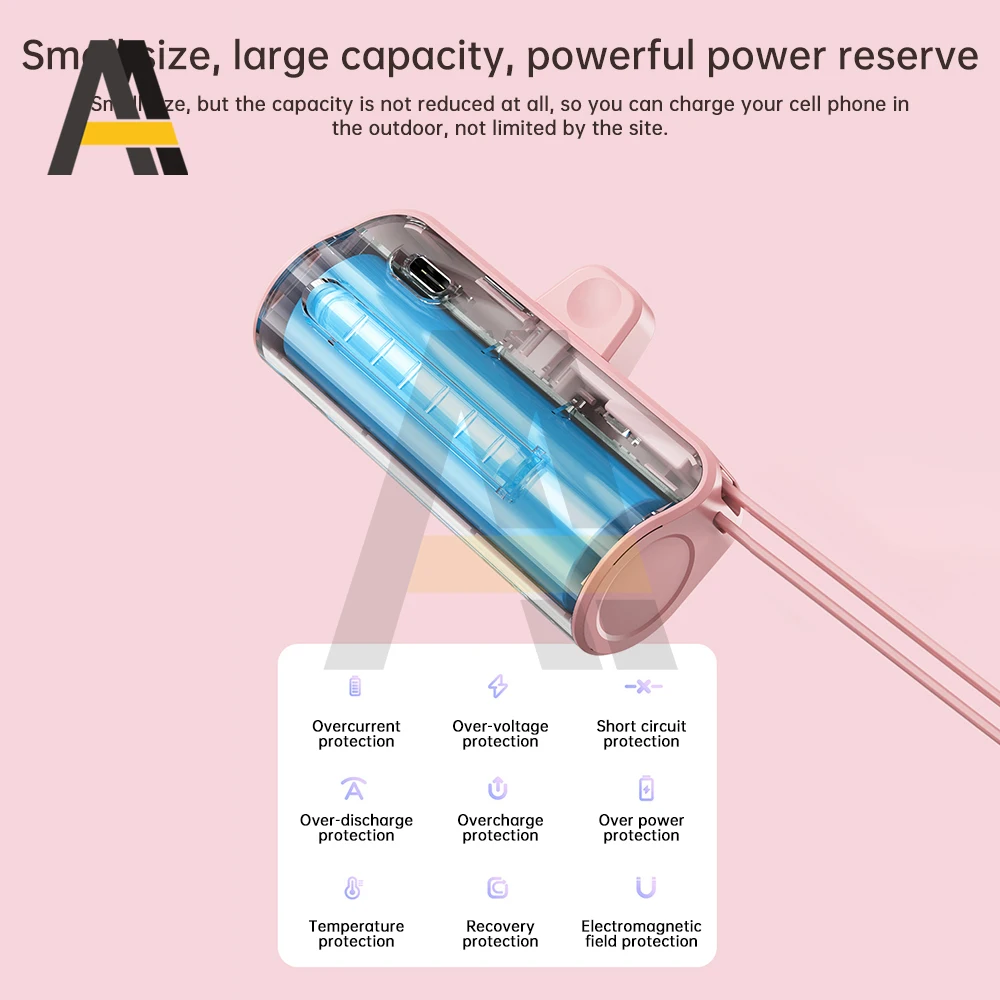 Casing Power Bank portabel Mini, wadah catu daya ponsel tipe C 18650/21700, Bank daya baterai eksternal