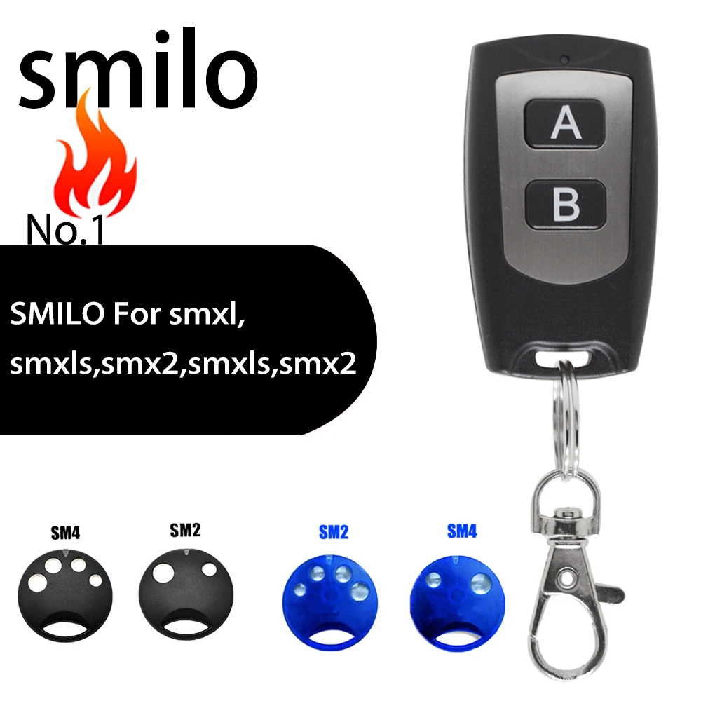 SM2 / SM4 100% compatible with 433.92MHz garage door remote control wireless transmitter for electric receivers