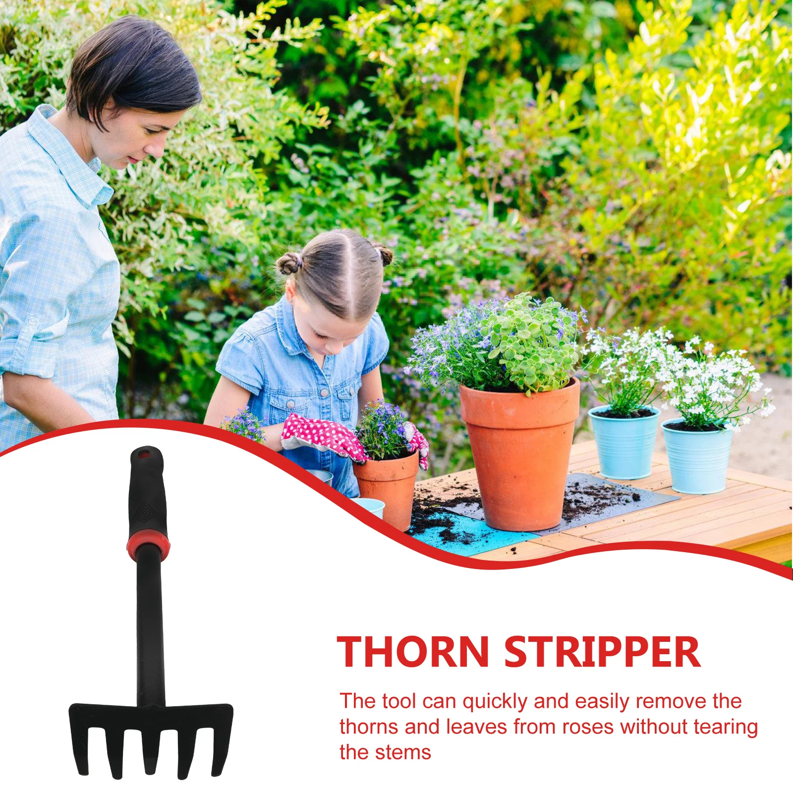 Puncture Pincers Rose Flower Stem Stripper Cleaner Roses Tools Floral Iron Florist