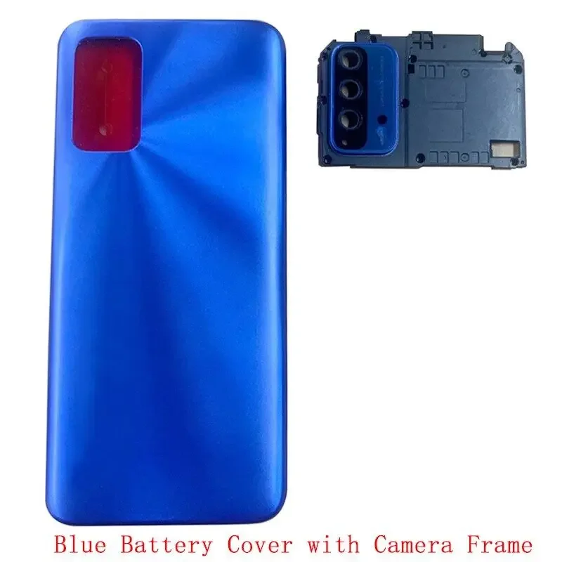 Back Cover For Xiaomi Redmi 9T Rear Door Housing Battery Cover with Camera Frame Replacement Parts