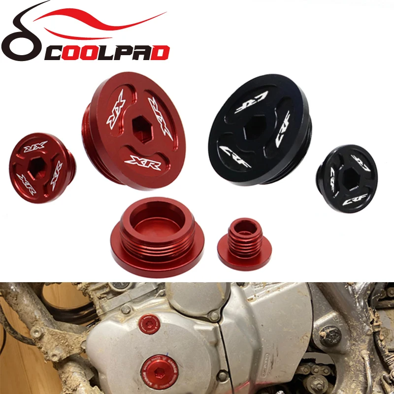 Tapa del alternador del enchufe del motor, tornillo recto para HONDA XR250 XR400 R/L/Motard XR 600R 650R 650L, juego de tornillos del cárter de la motocicleta