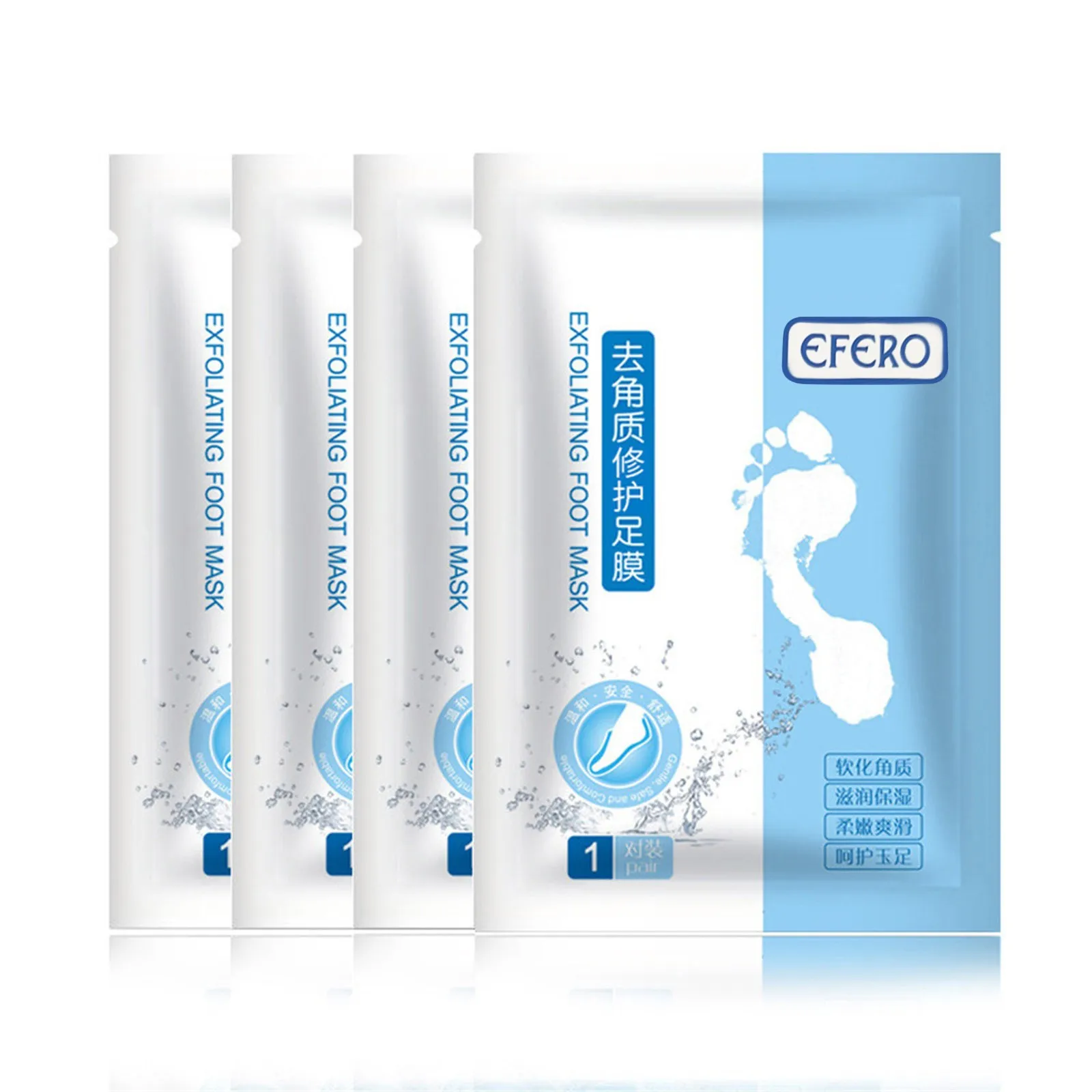 Maseczka złuszczająca do stóp, peeling do stóp, odświeżająca maseczka do stóp, delikatnie usuwa martwy naskórek, pedicure, detoksykujące płatki, peeling do stóp, spa do stóp, 3 ml