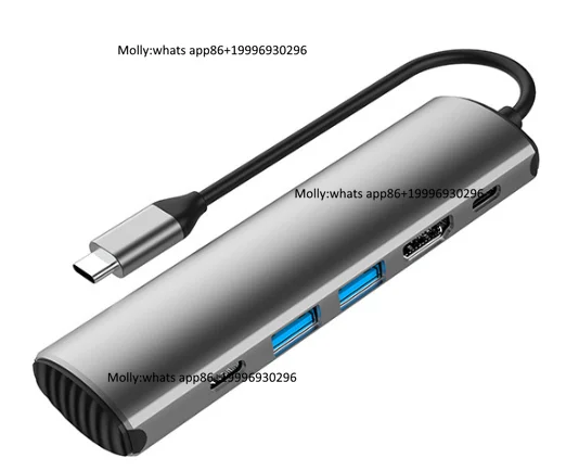 Hot Sale 5 in 1 Type C USB 3.1 Hubc Multiport Adapter Type-C USB Hubs for New Macbook Laptop Hard Drive ipad USB Hub