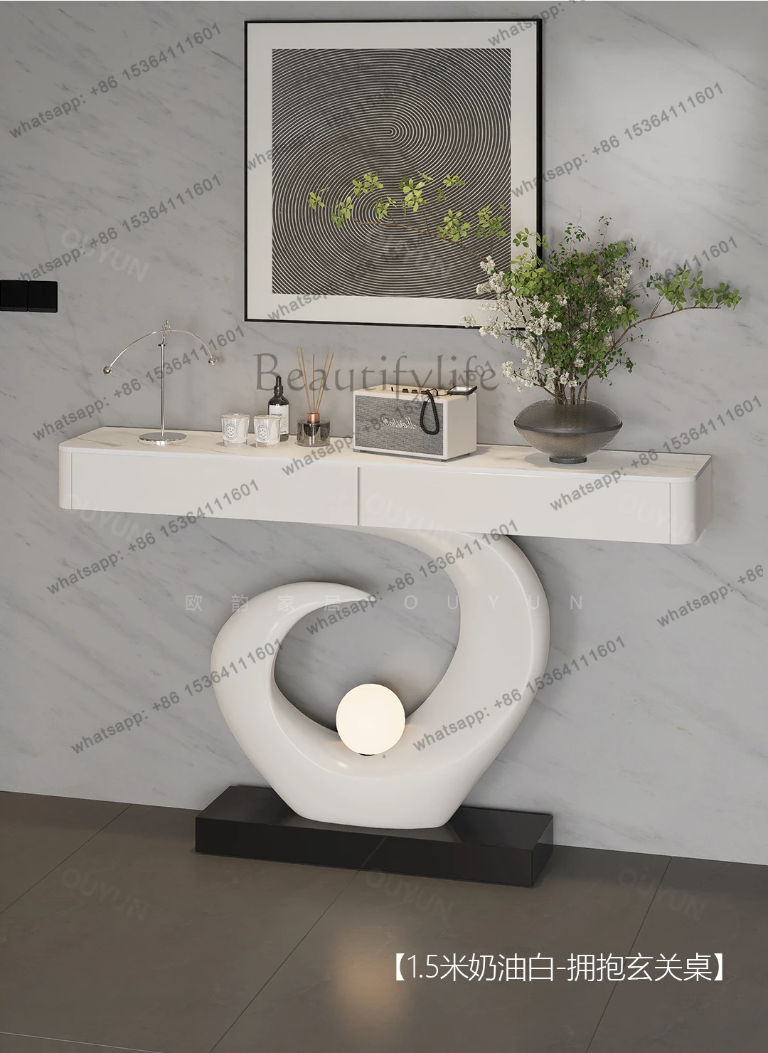 

yj21 Hug the entrance to the entrance, facing the door against wall, aisle corridor, light luxury and high-end view platform