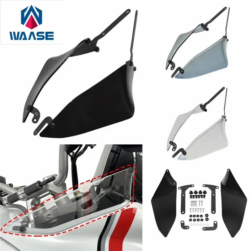 

WAASE For Ducati DesertX Desert-X Desert X 2022 2023 2024 Front Side Windshield WindScreen HandShield Wind Handguards Panel