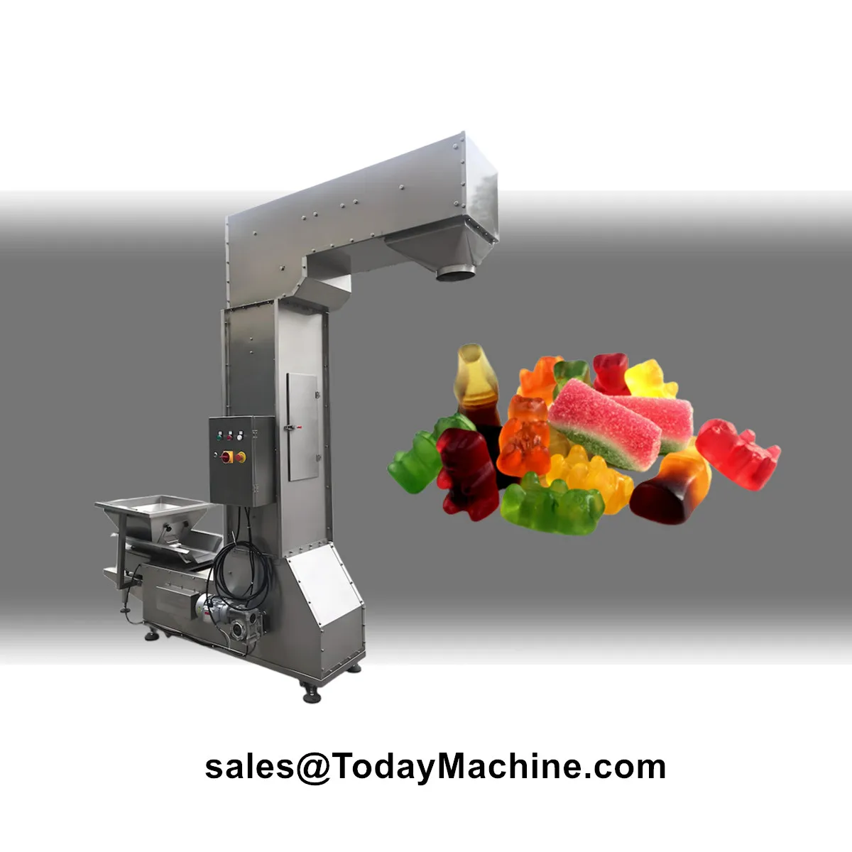 Automatischer Futterautomat für Snack, Nüsse, Lebensmittelpartikel, Eimer, Aufzug, Förderband