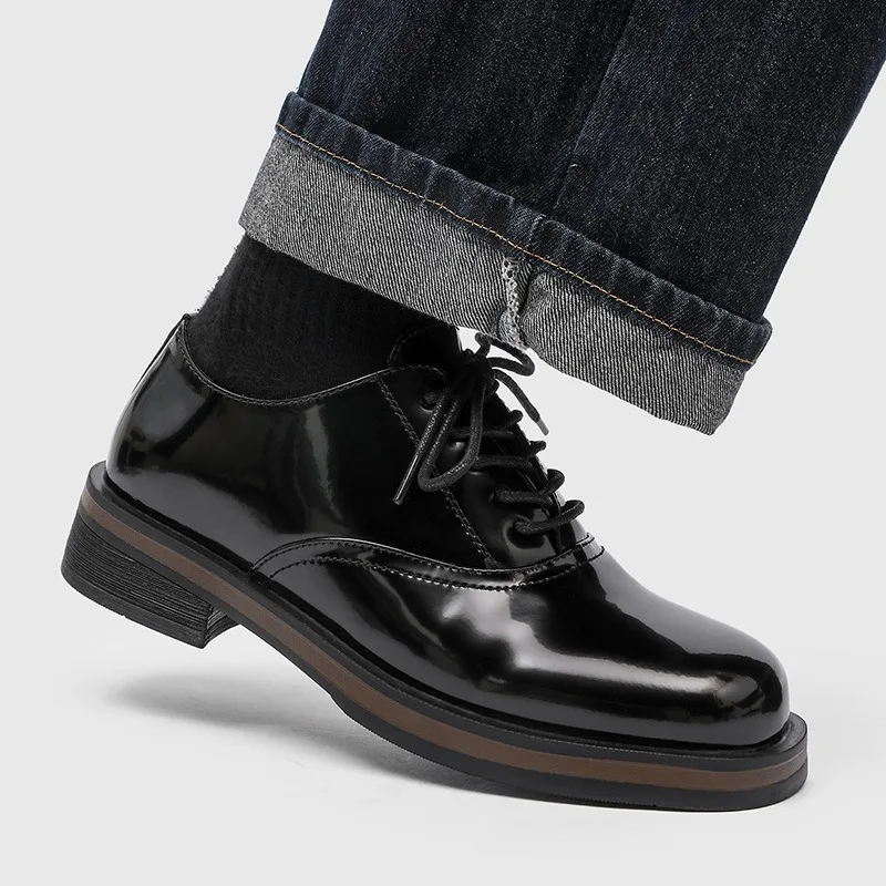 

Trendy Handmade Men's Leather Shoes British Retro Business Dress Shoes Luxury Wedding Party Shoe Comfortable Oxford Shoe for Man