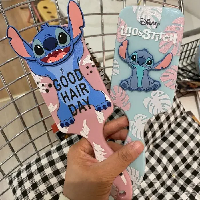 Kawaii Lilo & Baby Airbag Comb Cute Cartoon Disney Stitch Przenośny masaż do makijażu Grzebień antystatyczny Prezent urodzinowy dla dziewczynki