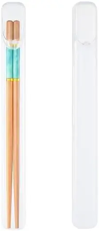 

Футляр для хранения палочек для еды, 2 шт. — портативный пластиковый держатель с боковым отверстием, легкий дорожный футляр для многоразовых столовых приборов.