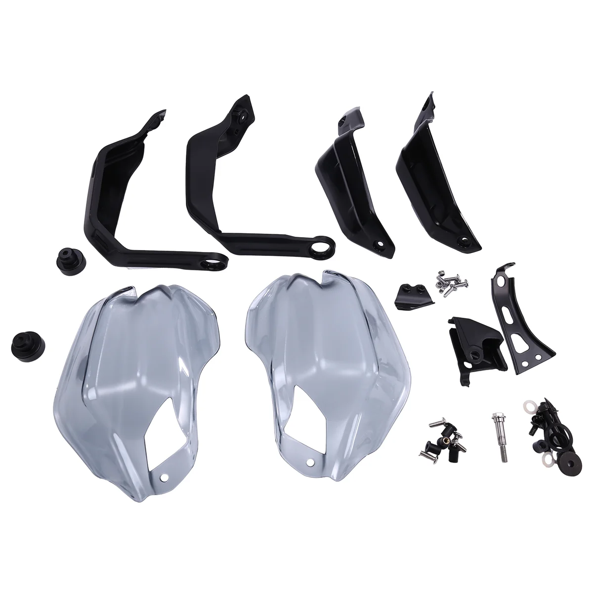 Motorcycle Handguard Extension Kit Handlebar Wind Guard Windshield for Honda TRANSALP XL750 XL 750 2023 Black+Gray