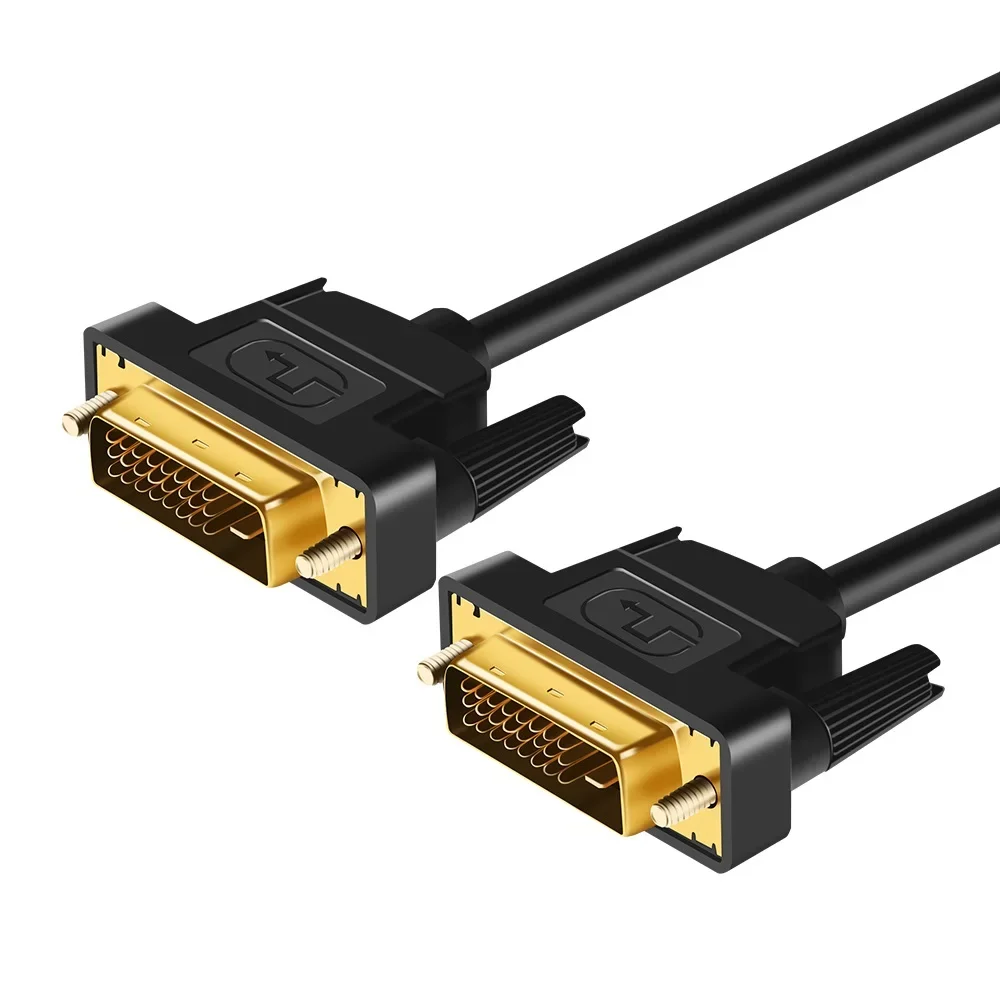 Kabel FSU DVI 24 + 1 kabel DVI-D 1M,2M,3M złoty wtyczka powlekana DVI do DVI 1080p do Ultra HD TV 8K TV, pudełko projektora monitor komputerowy