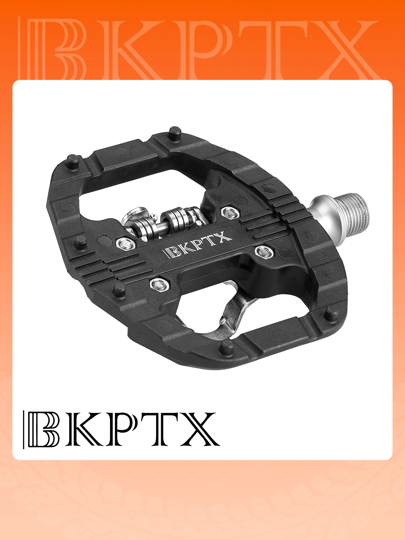 BKPTX M109 MTB Clipless Pedal Set Lock+Flat Pedals Bicycle Parts Double Function Meter Pedalen Platform Mountain Bike Pedals