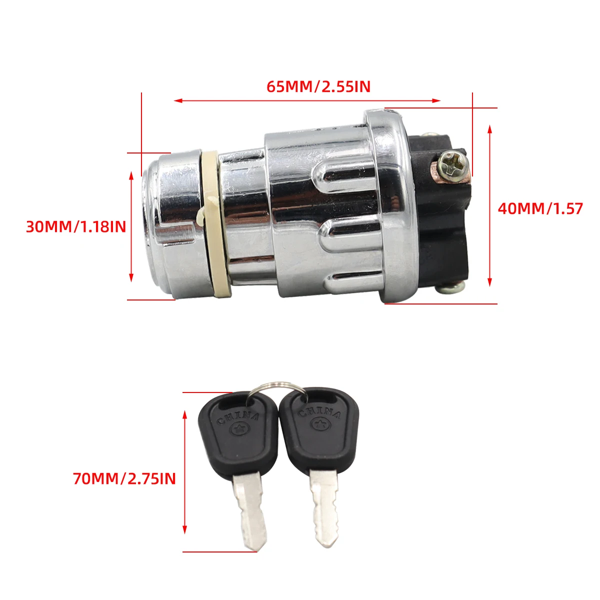 12V 10A 3-speed 2-stage ignition switch, suitable for tractor, truck, trailer, agricultural modified vehicle UTV