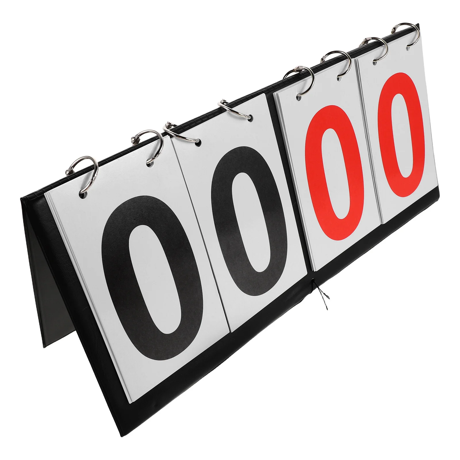 

4-Digit Flip Scoreboard Portable Tabletop Score Keeper With Double Color Display Mini Night Counter For Sports Card Billiards