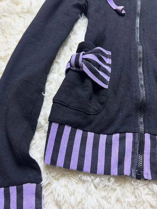 

Onalippa 2021, новая американская ретро черная толстовка с капюшоном, куртка, осень-зима для девочек, милый дизайн, нишевый тонкий топ для женщин