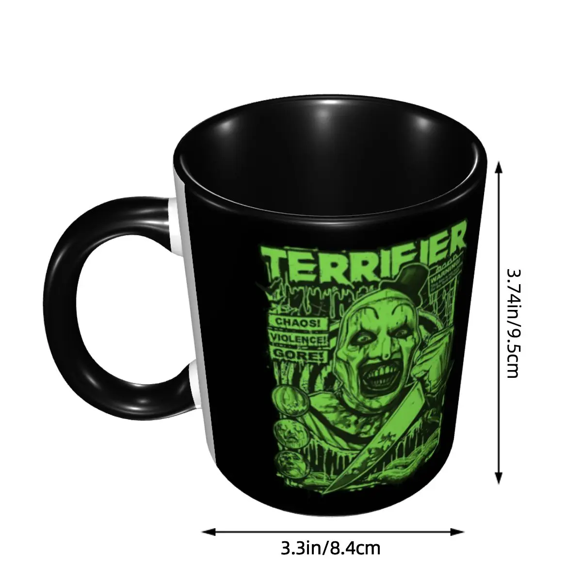 Terrifier Movie Poster Coffee Mug DIY Personalized Ceramic Milk Tea Mug