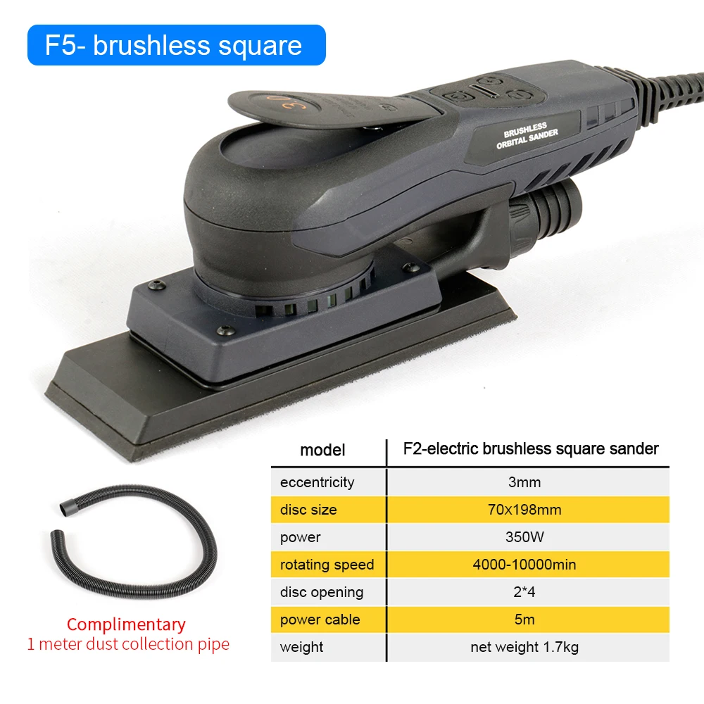 Electric grinder random orbital sander vacuum polishing for finishing